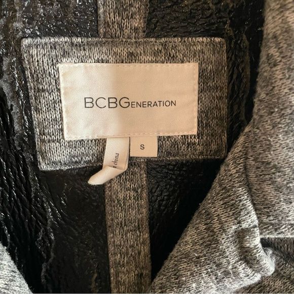 BCBGeneration Heathered Knit Moto Jacket Blazer- Size Small - Picture 3 of 8
